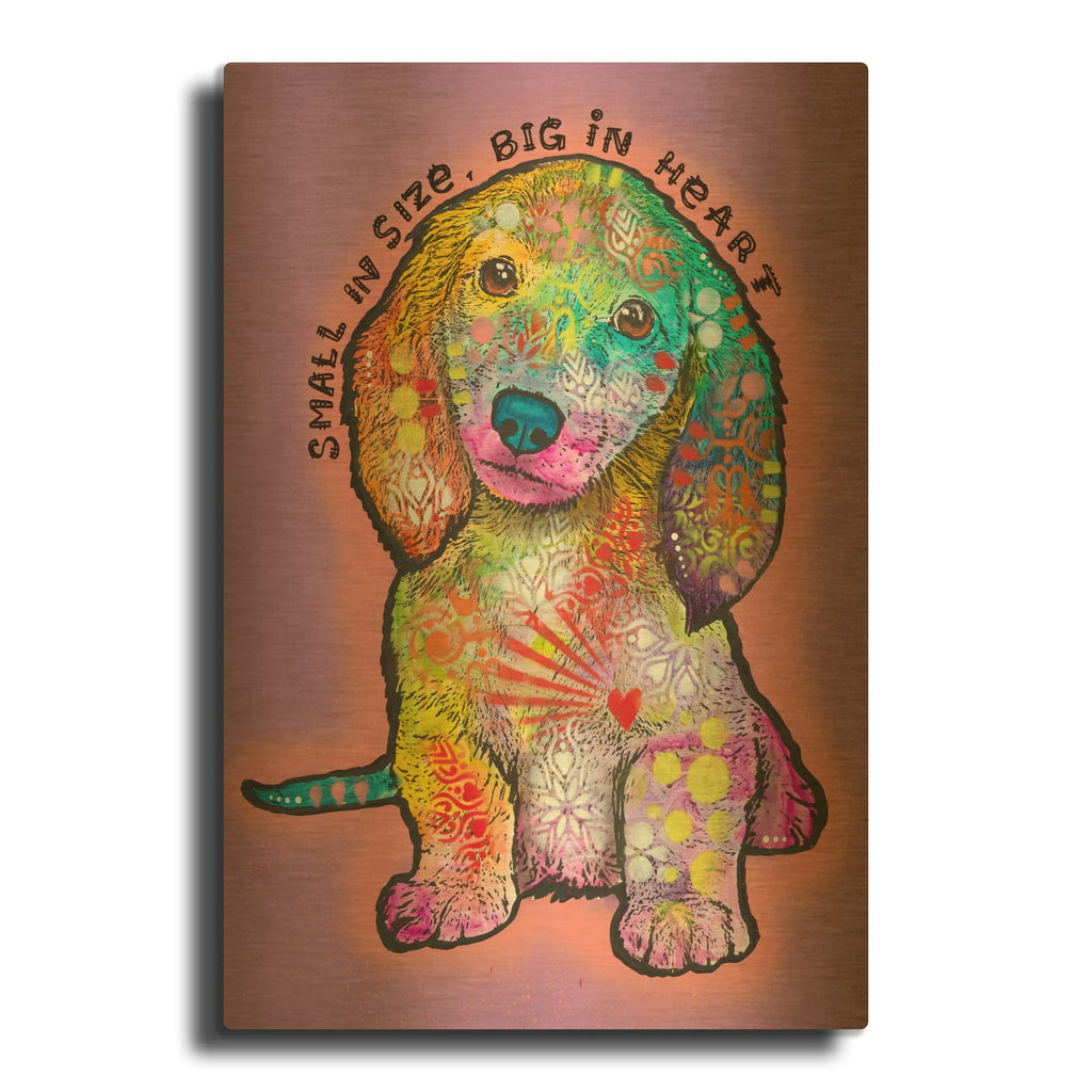 'Big In Heart' By Dean Russo Gold Metal Wall Art