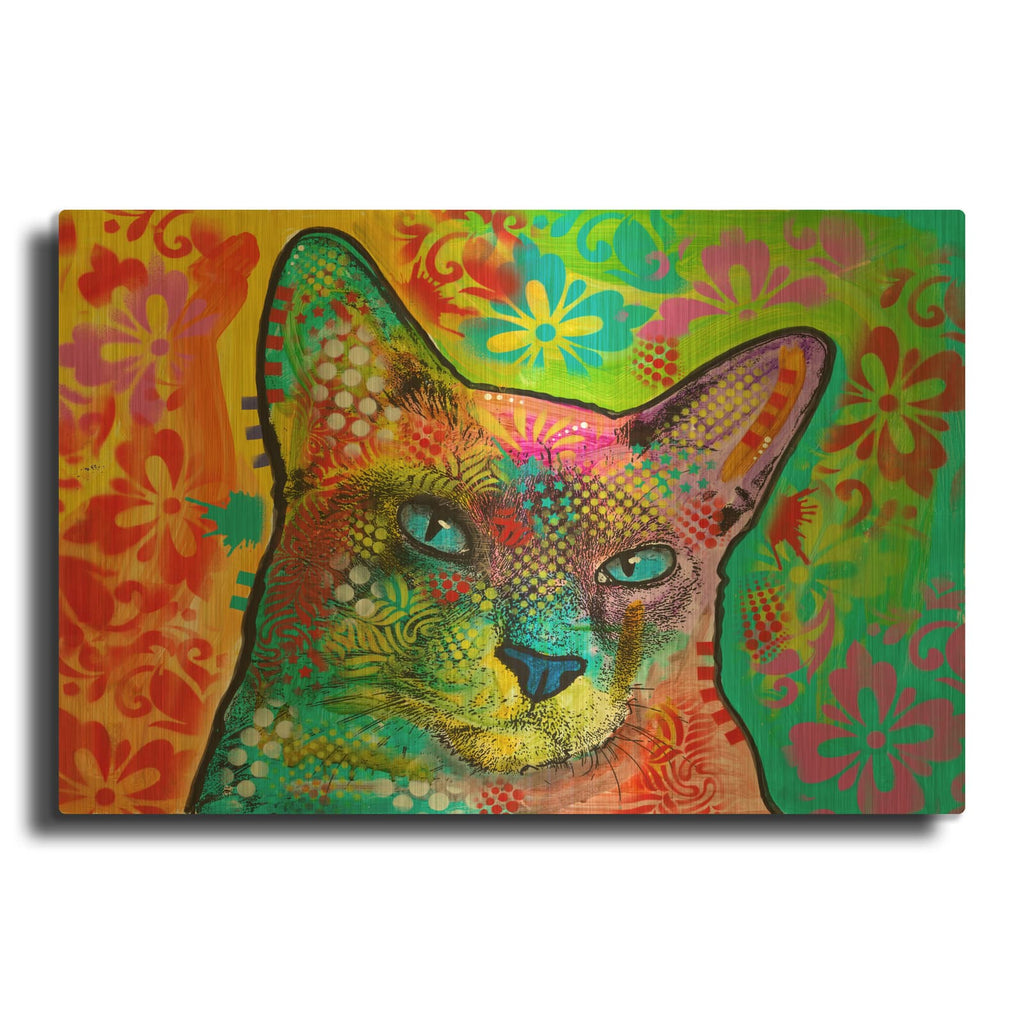 'Blue Point Siamese' By Dean Russo Gold Metal Wall Art