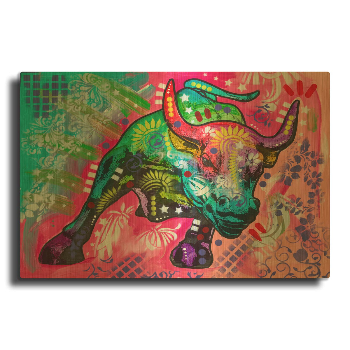 'Bull Market' By Dean Russo Gold Metal Wall Art