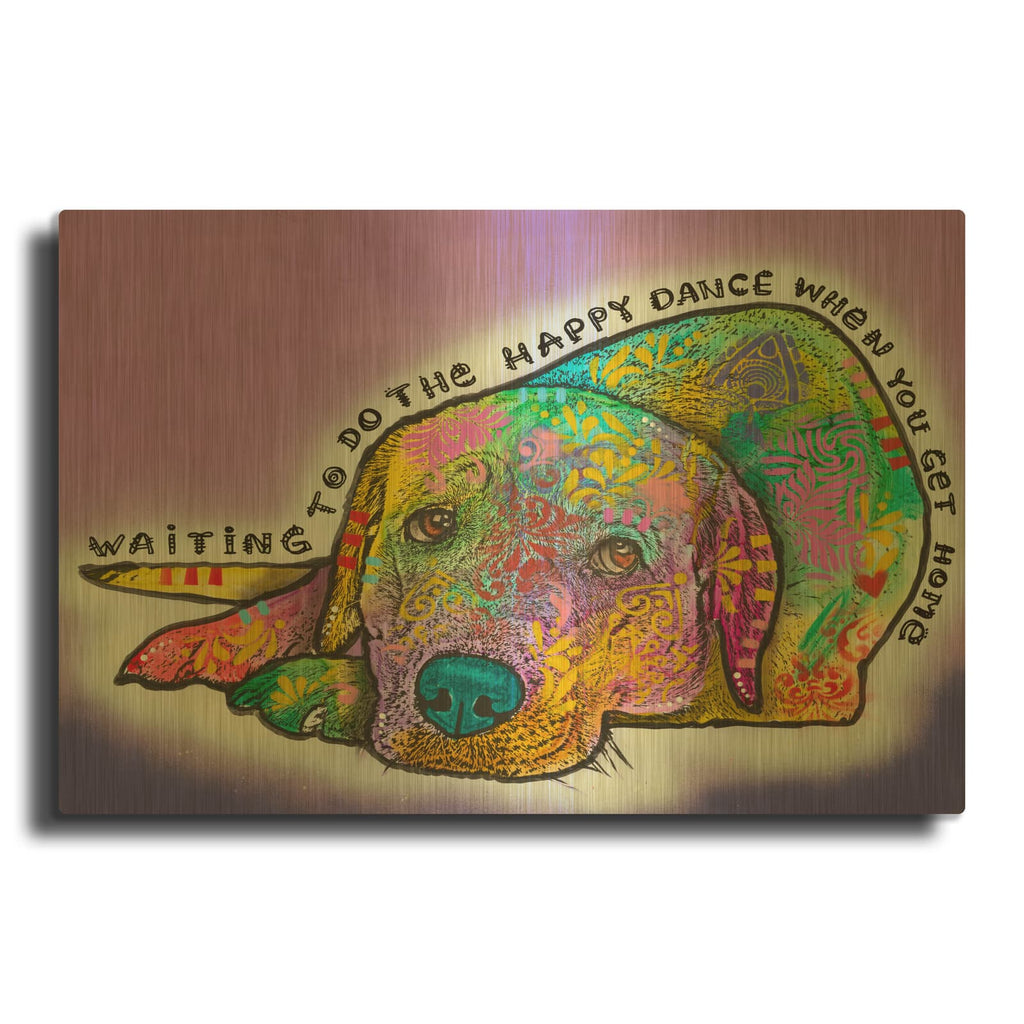 'Happy Dance' By Dean Russo Gold Metal Wall Art
