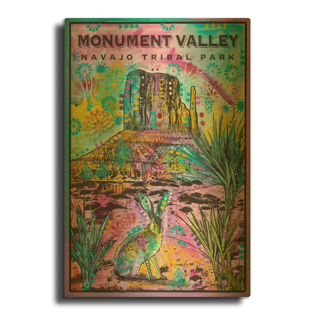 'Np Monument Valley' By Dean Russo Gold Metal Wall Art
