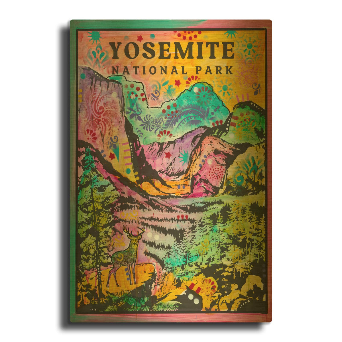 'Np Yosemite' By Dean Russo Gold Metal Wall Art