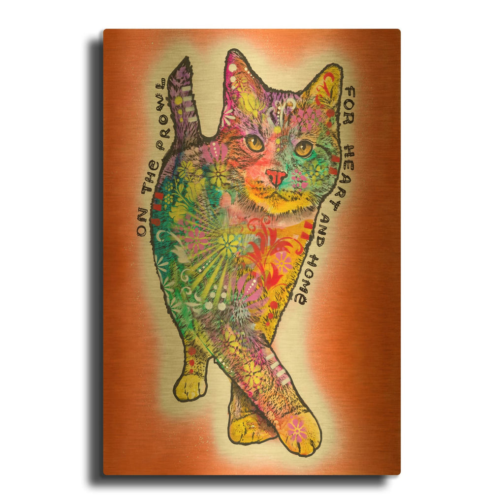 'On The Prowl' By Dean Russo Gold Metal Wall Art