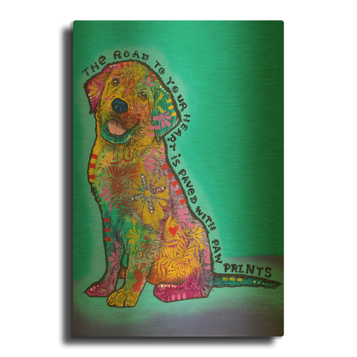 'Road To Your Heart' By Dean Russo Gold Metal Wall Art
