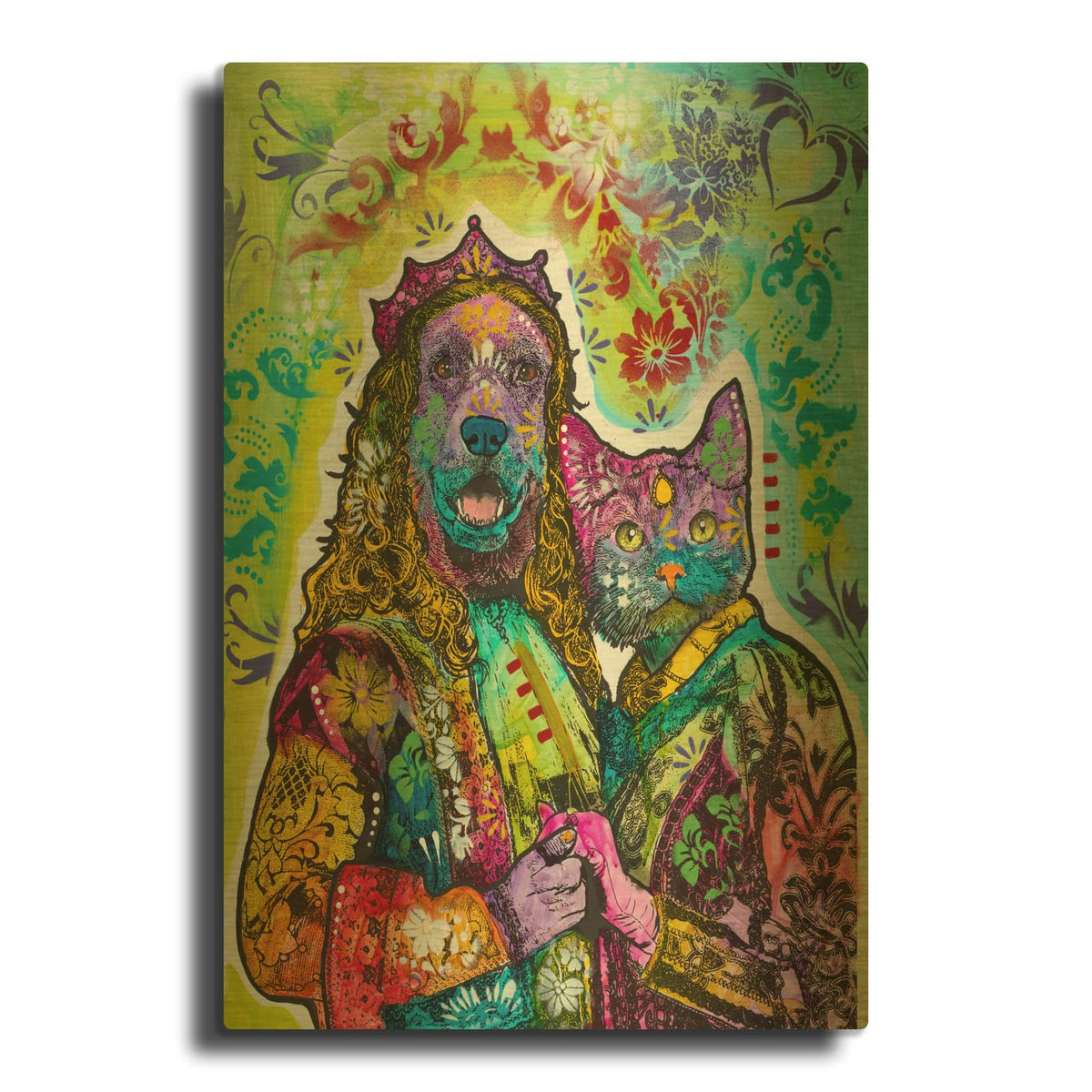 'Royal Couple' By Dean Russo Gold Metal Wall Art