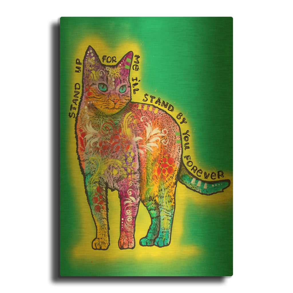 'Stand Up For Me' By Dean Russo Gold Metal Wall Art