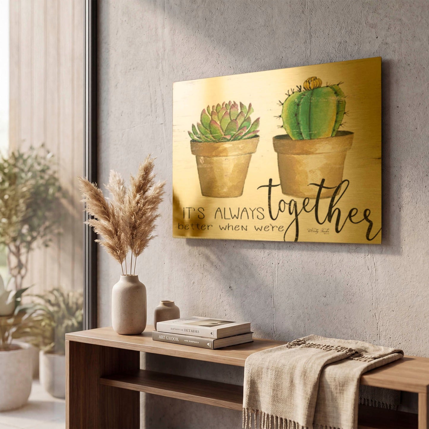 'It' By Cindy Jacobs Gold Metal Wall Art