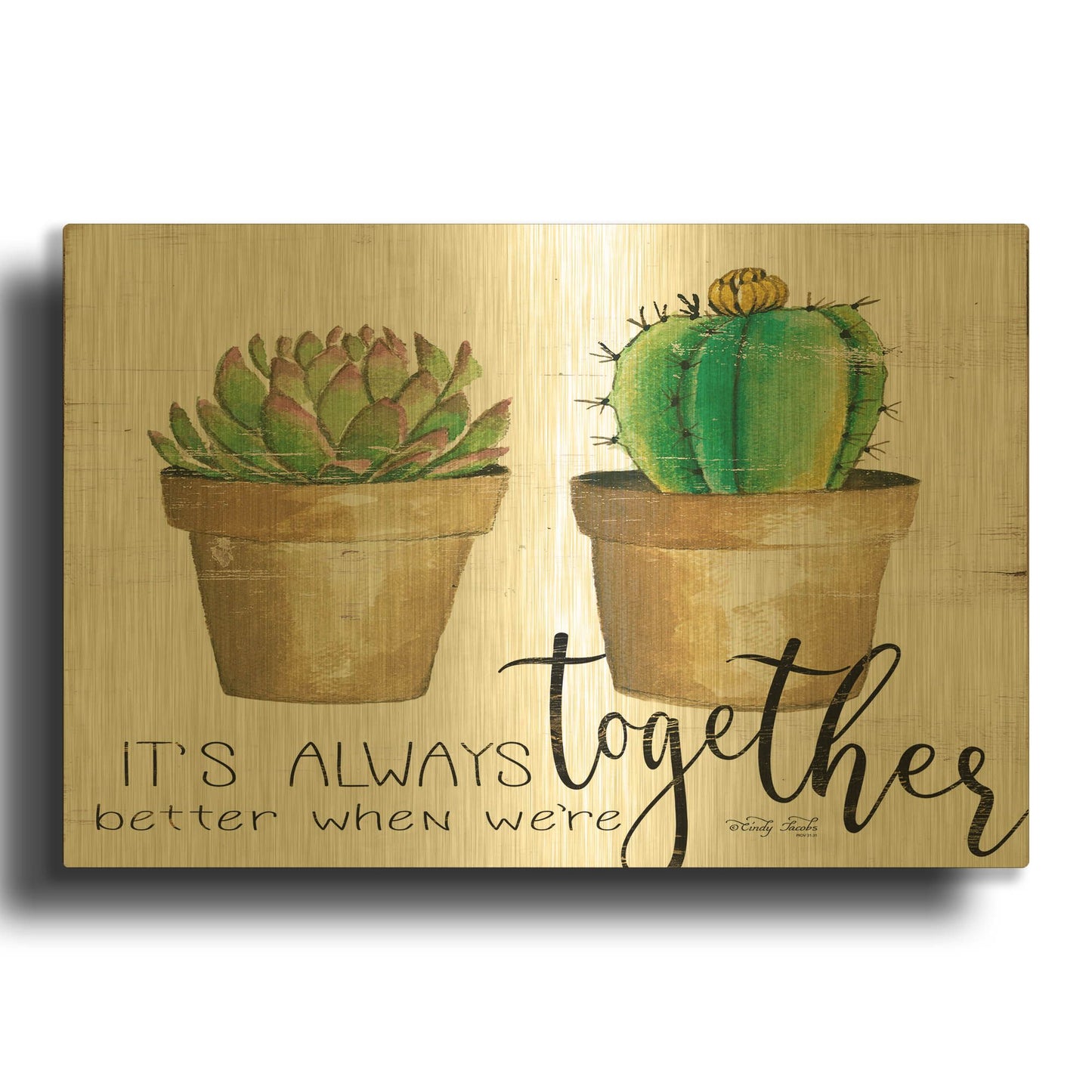 'It' By Cindy Jacobs Gold Metal Wall Art