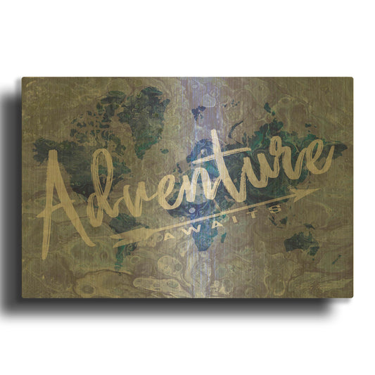'Adventure' By Cindy Jacobs Gold Metal Wall Art