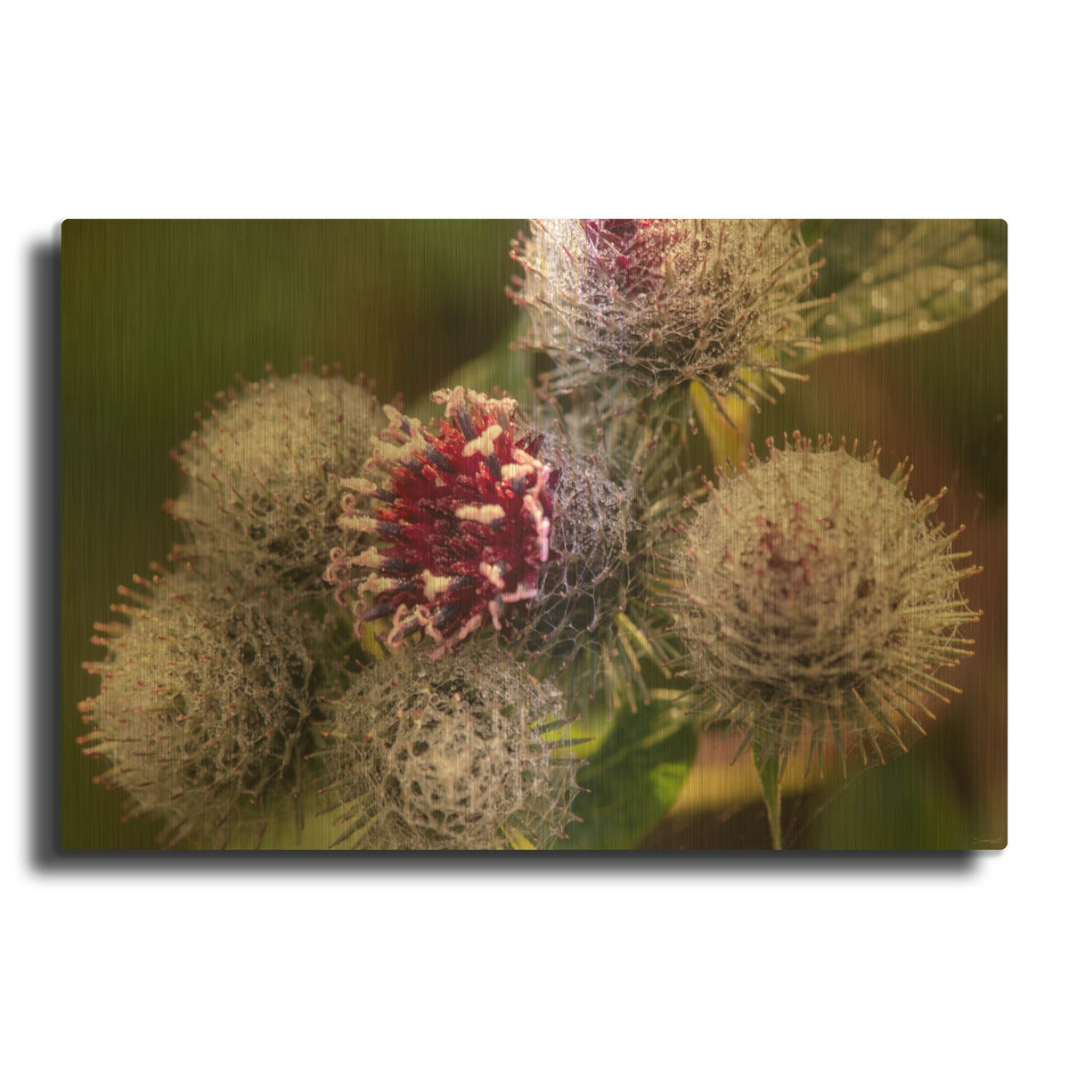 'Autumn 09' By Gordon Semmens Gold Metal Wall Art