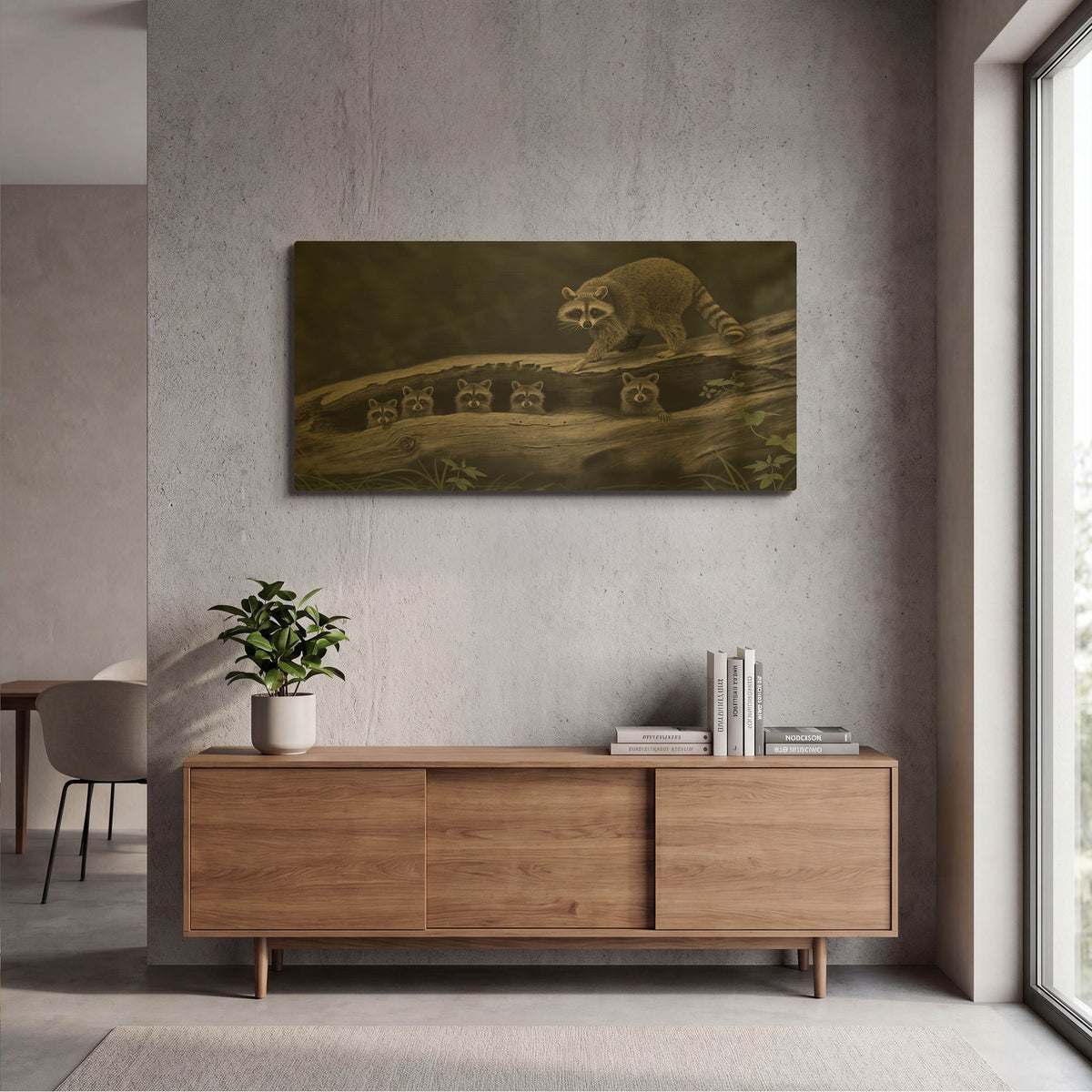 'Driftwood Bandits' By Gordon Semmens Gold Metal Wall Art