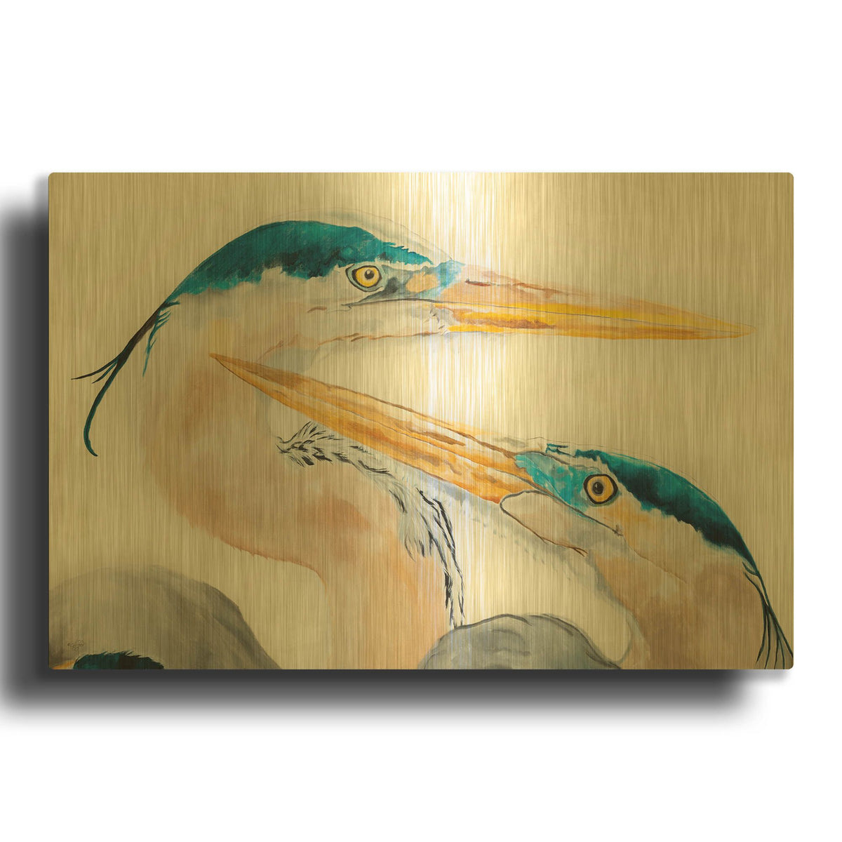 'The Dance' By Diane Fifer Gold Metal Wall Art