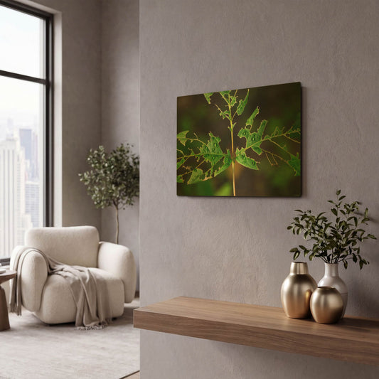 'Red River Of The North 10' By Gordon Semmens Gold Metal Wall Art