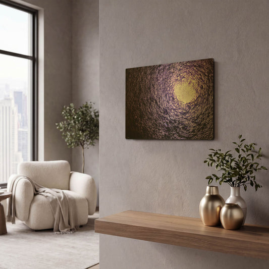 'Soap Suds 02' By Gordon Semmens Gold Metal Wall Art