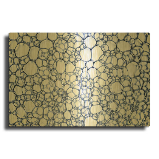 'Soap Suds 06' By Gordon Semmens Gold Metal Wall Art