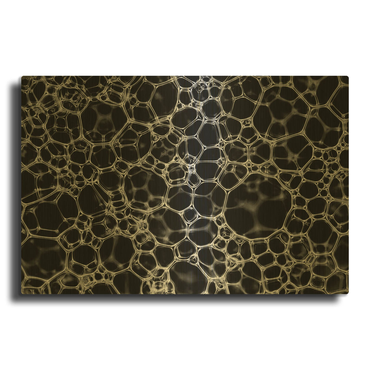 'Soap Suds 12' By Gordon Semmens Gold Metal Wall Art
