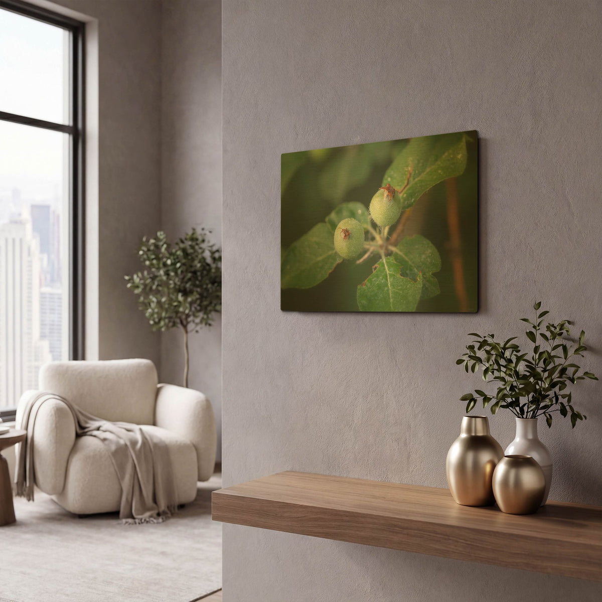 'Textures 19' By Gordon Semmens Gold Metal Wall Art