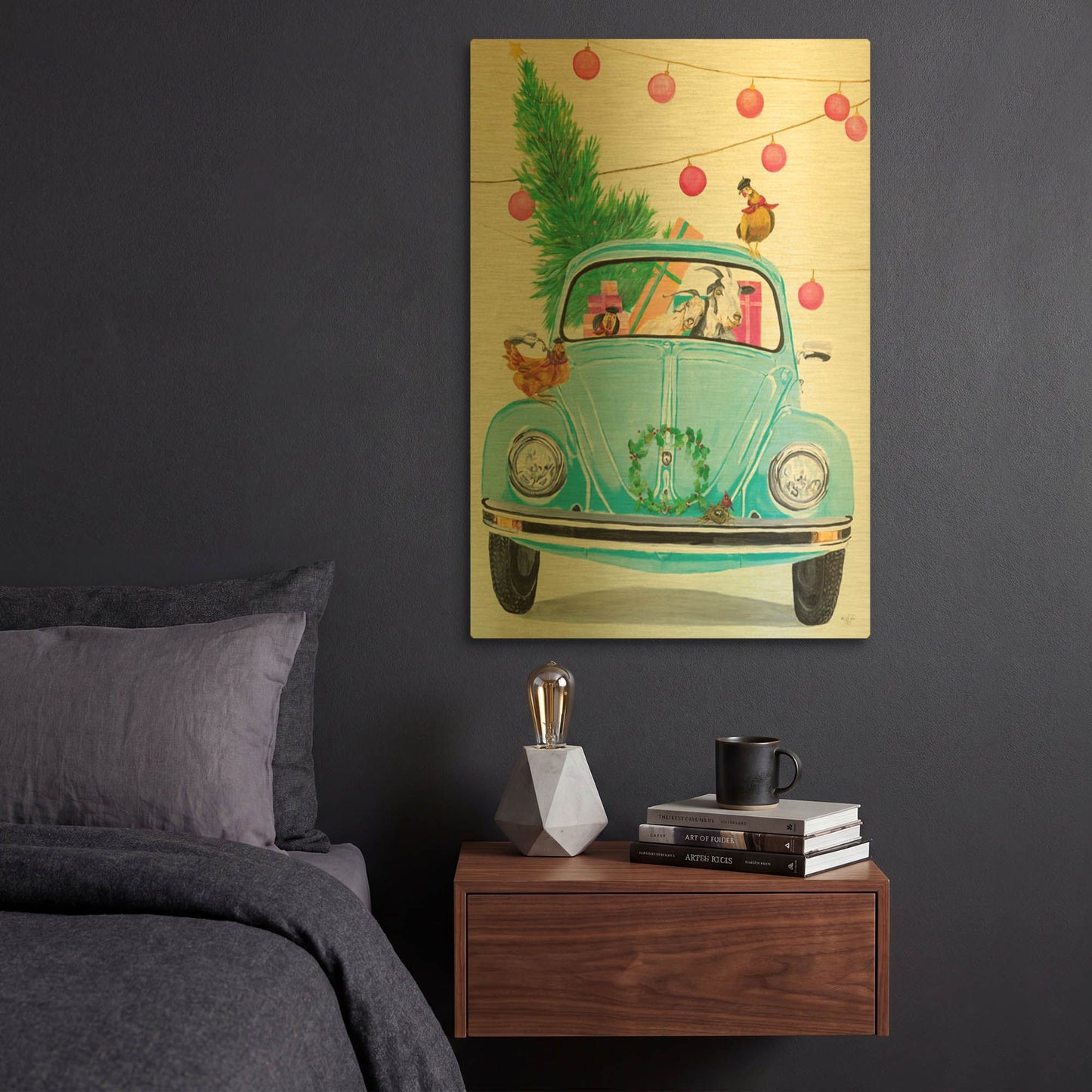 'The Most Wonderful Time of the Year' By Diane Fifer Gold Metal Wall Art