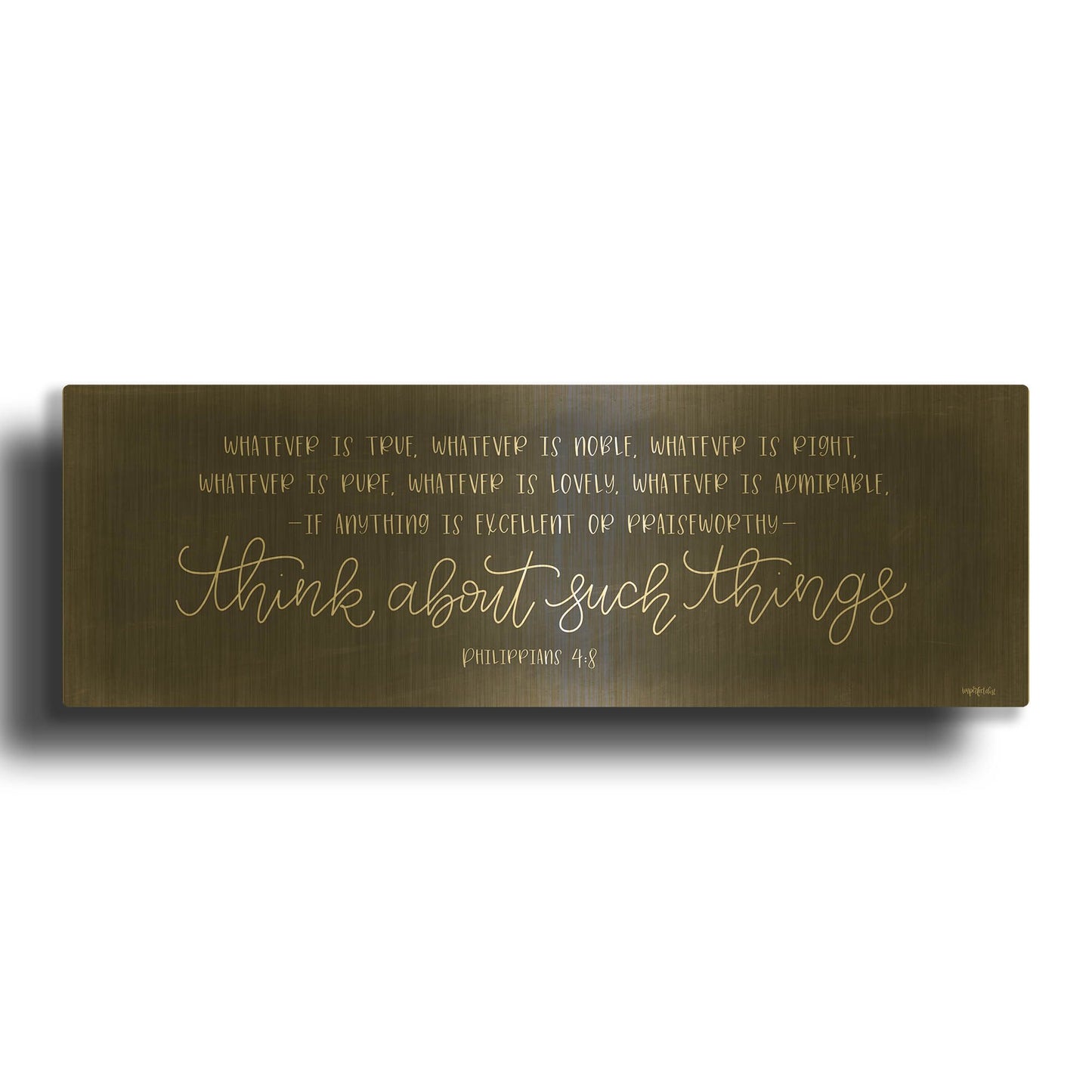 'Bathroom Sanctuary' By Imperfect Dust Gold Metal Wall Art