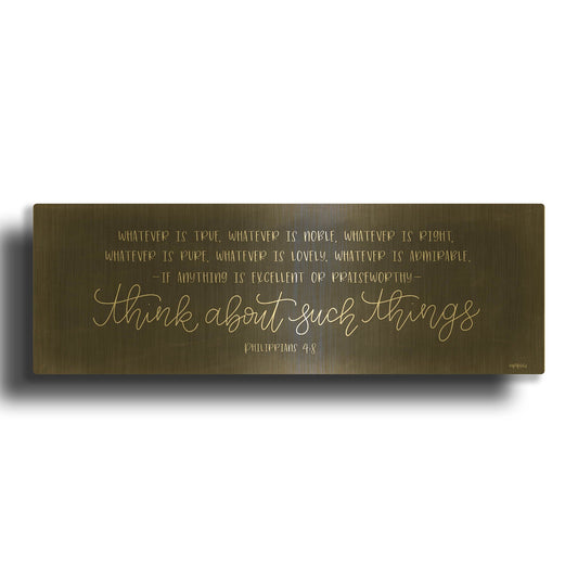 'Bathroom Sanctuary' By Imperfect Dust Gold Metal Wall Art