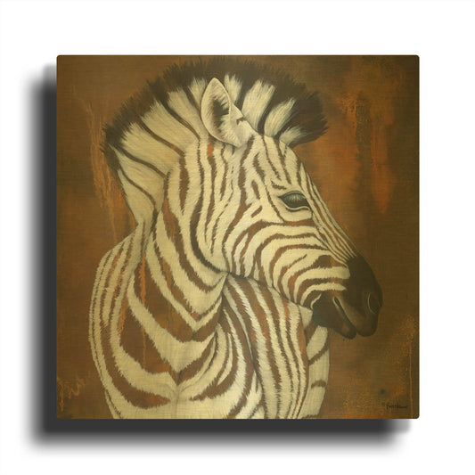 'Serengeti Rock Star' By Britt Hallowell Gold Metal Wall Art