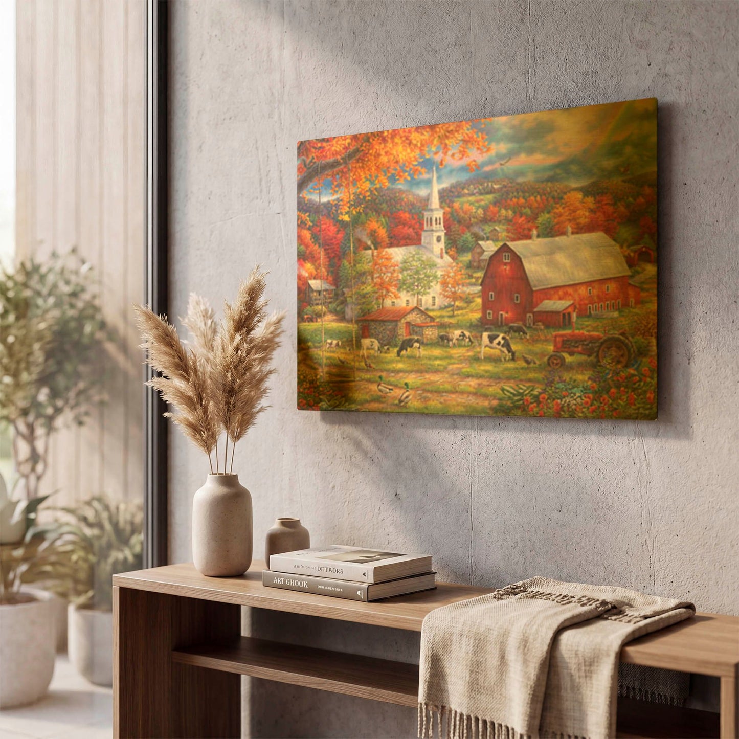 'Country Blessings' By Chuck Pinson Gold Metal Wall Art