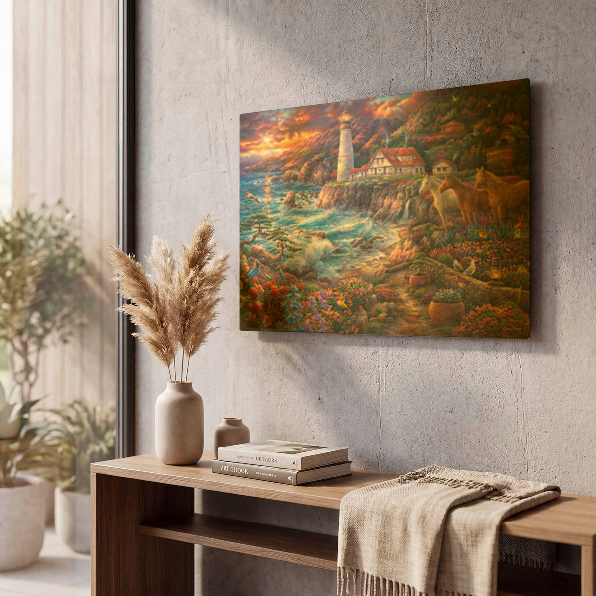 'Edge of Destiny' By Chuck Pinson Gold Metal Wall Art