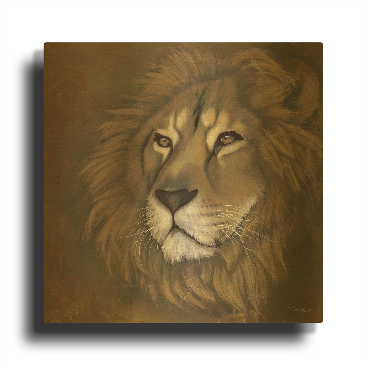 'The King Has Returned' By Britt Hallowell Gold Metal Wall Art