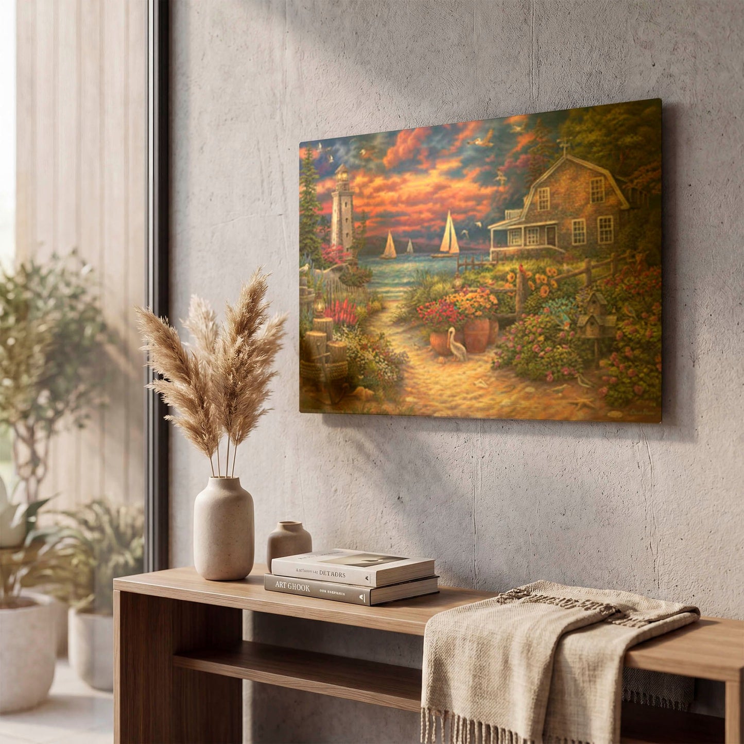 'Peace after the Storm' By Chuck Pinson Gold Metal Wall Art
