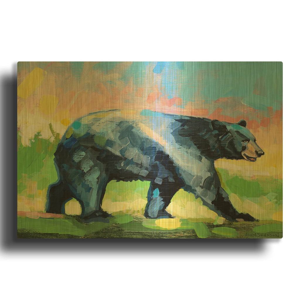 'Seek' By Adam Swanson Gold Metal Wall Art