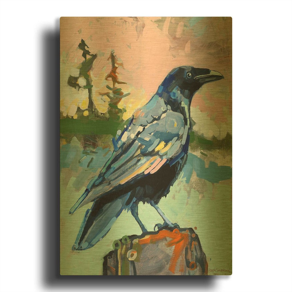 'Writing' By Adam Swanson Gold Metal Wall Art