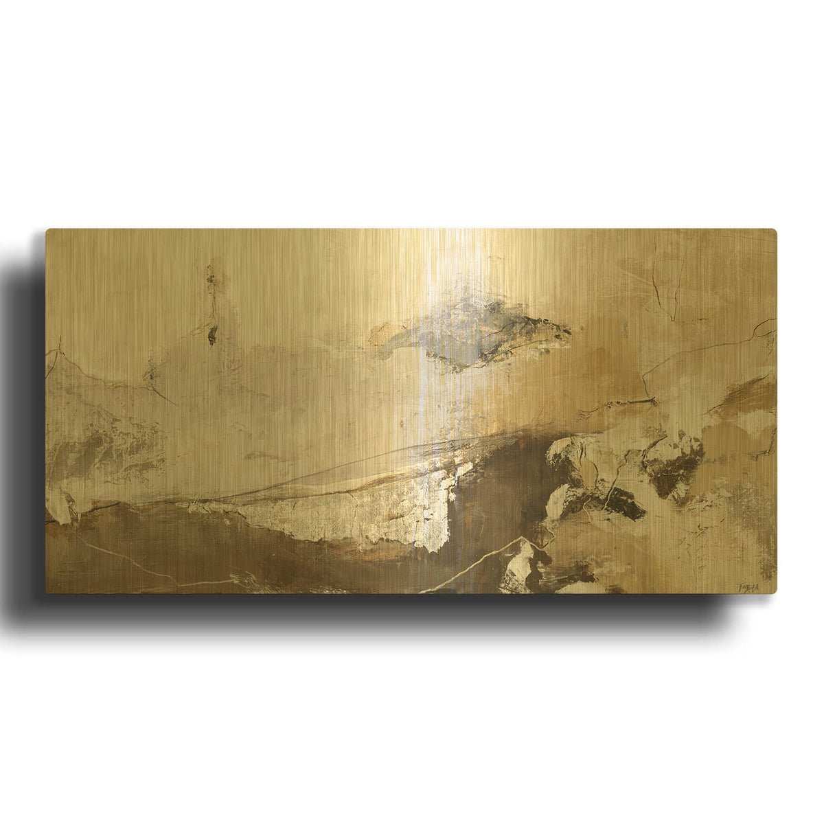 'Case of Clay' By Danielle Lauzon Gold Metal Wall Art
