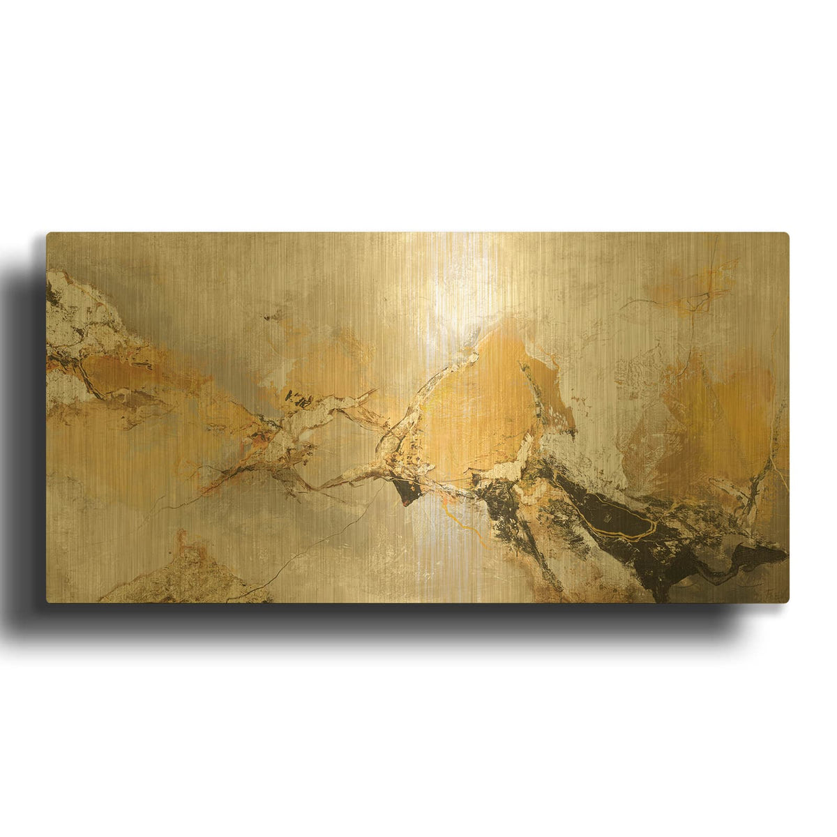 'Hurricane' By Danielle Lauzon Gold Metal Wall Art