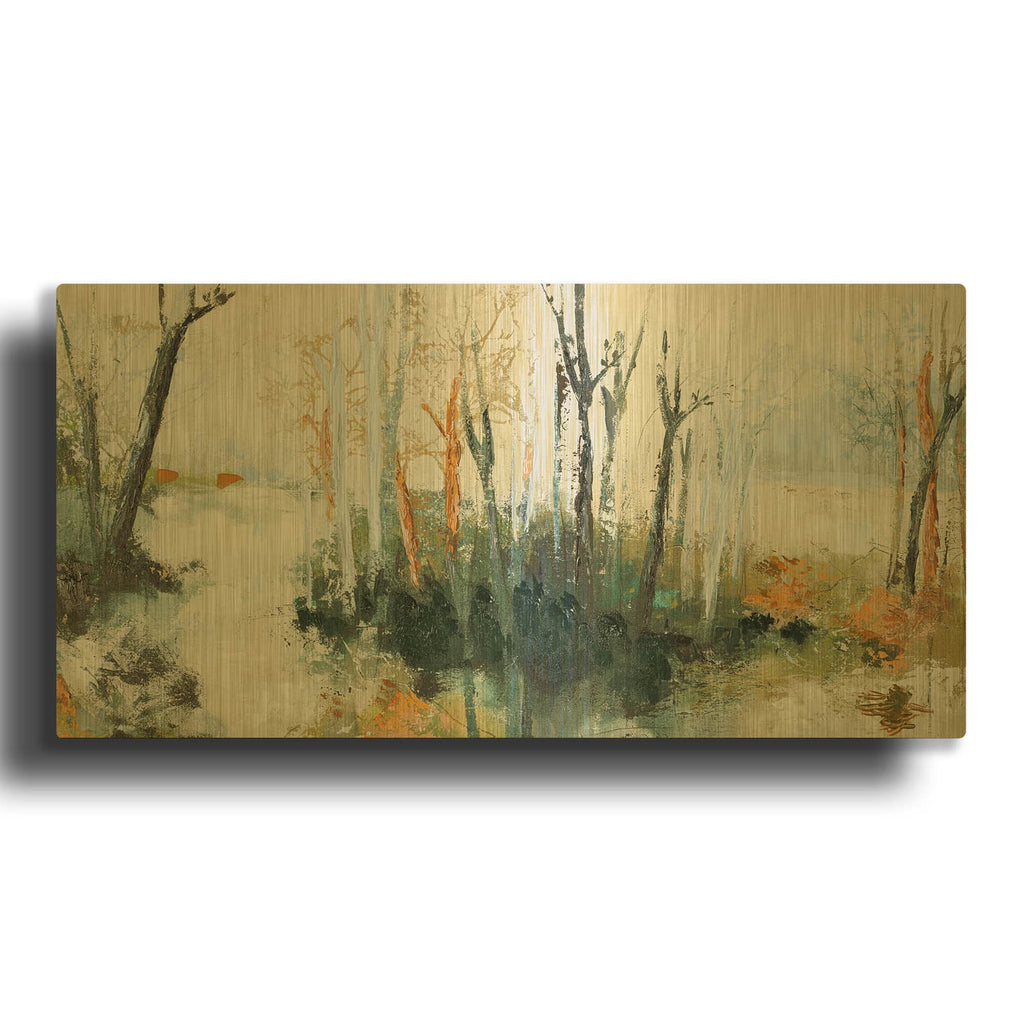 'Waterside' By Danielle Lauzon Gold Metal Wall Art