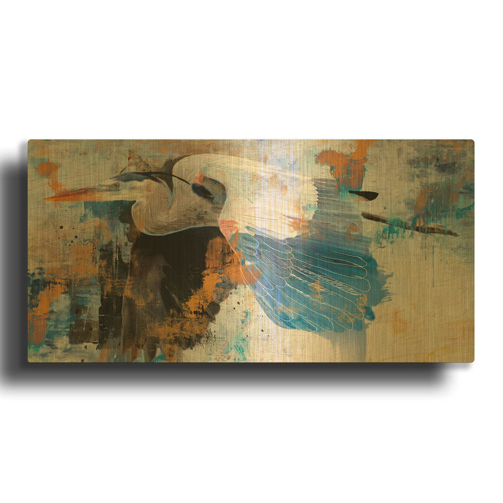 'Blue Leader' By Design Fabrikken Gold Metal Wall Art