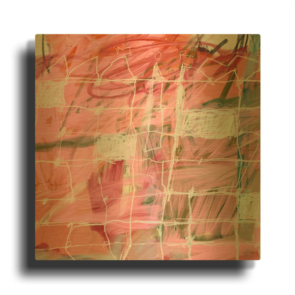 'Complete the Sentence No More' By Design Fabrikken Gold Metal Wall Art