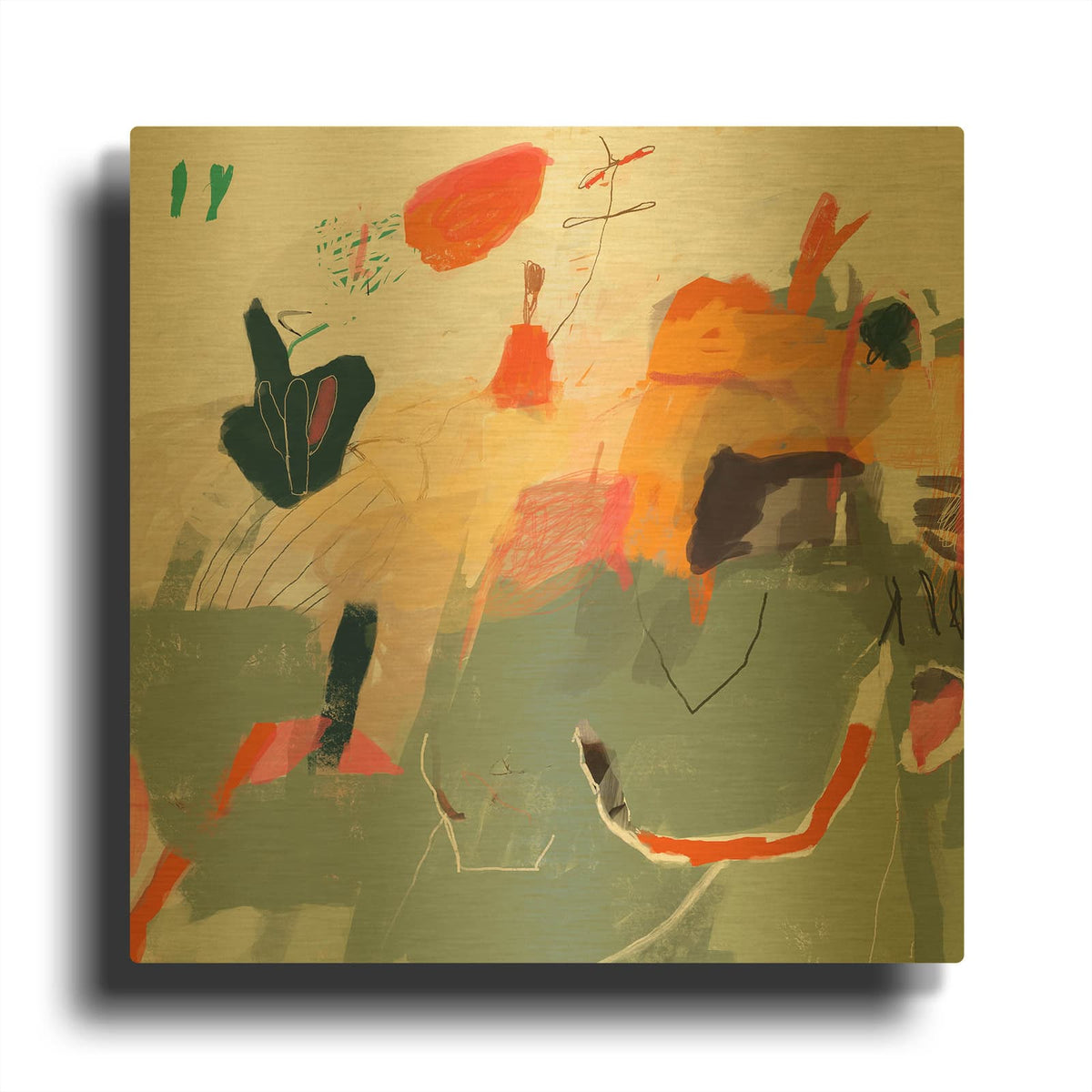 'Early Spring' By Design Fabrikken Gold Metal Wall Art