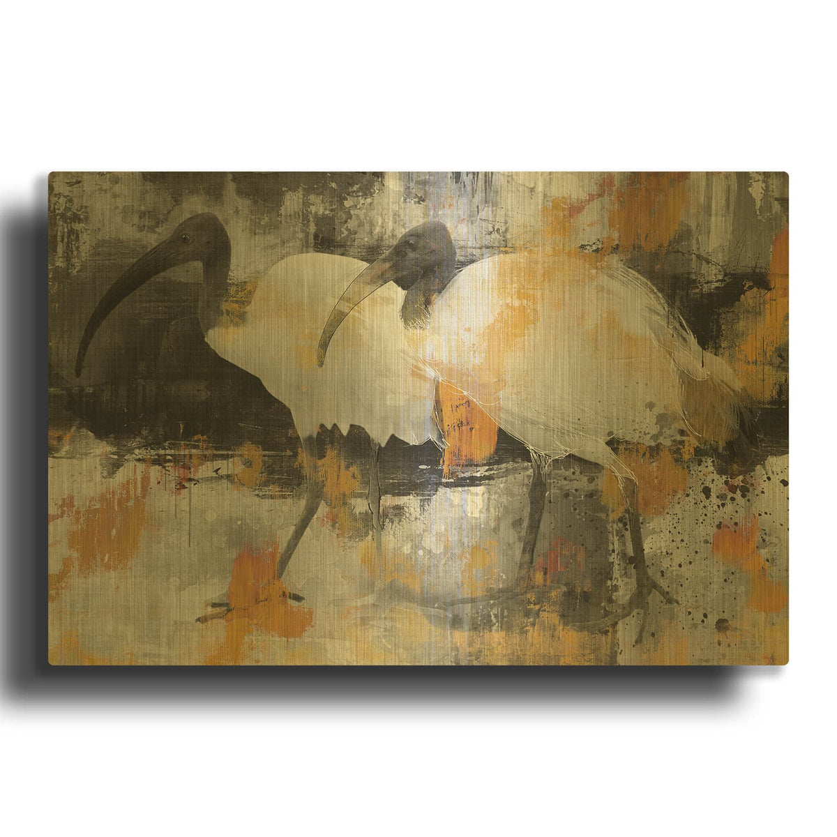 'In Step' By Design Fabrikken Gold Metal Wall Art