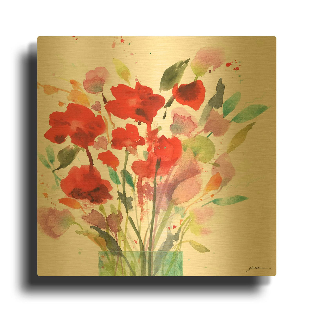 'Remembrance' By Design Fabrikken Gold Metal Wall Art