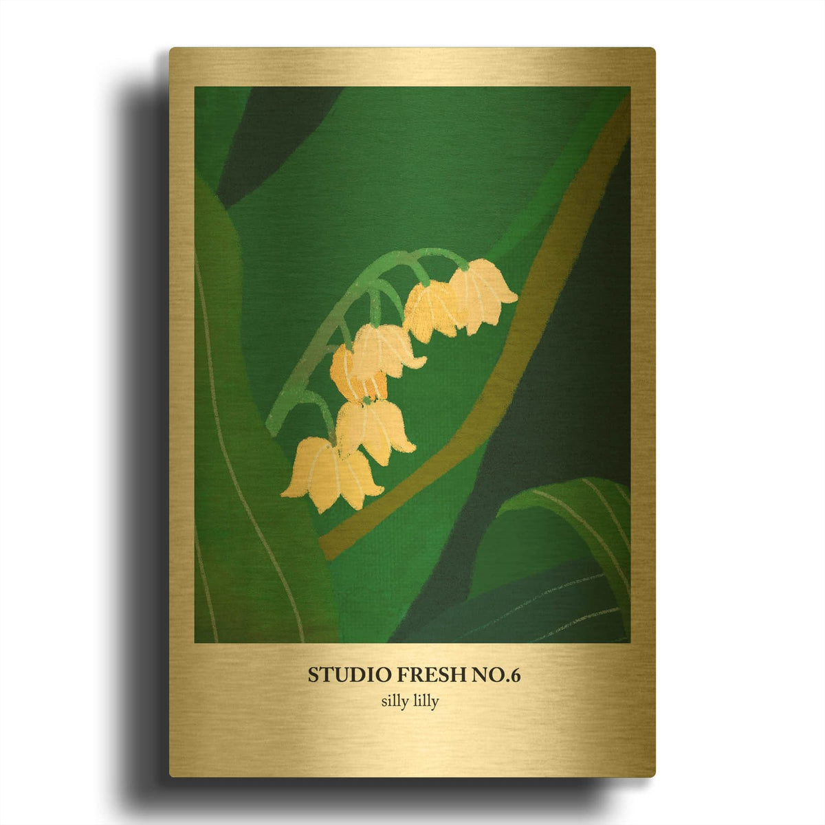 'Silly Lilly' By Design Fabrikken Gold Metal Wall Art