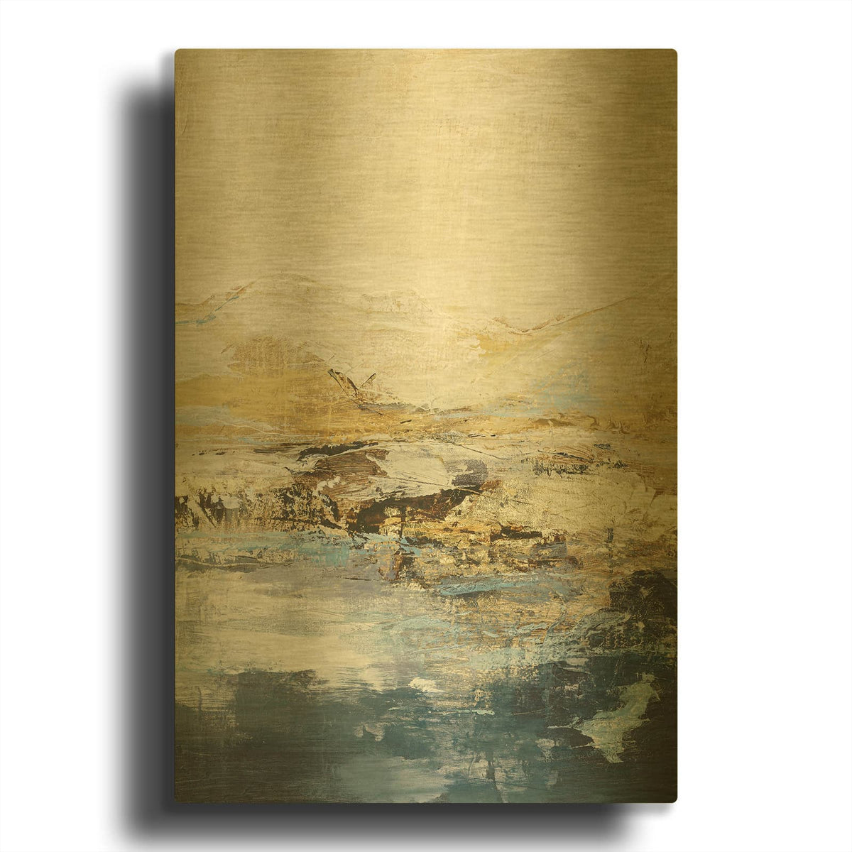 'Astonish 2' By Incado Gold Metal Wall Art