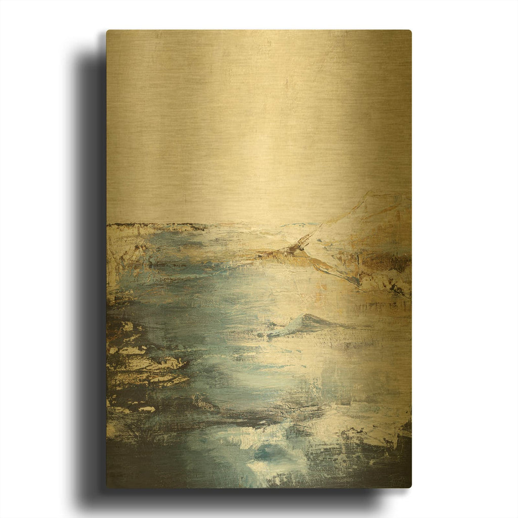 'Astonish 3' By Incado Gold Metal Wall Art