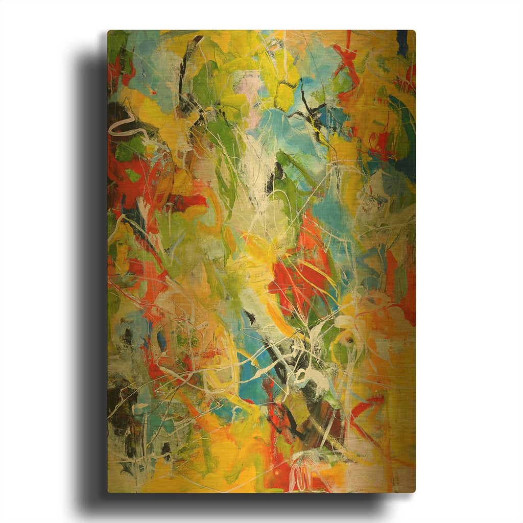 'Color Catch' By Incado Gold Metal Wall Art