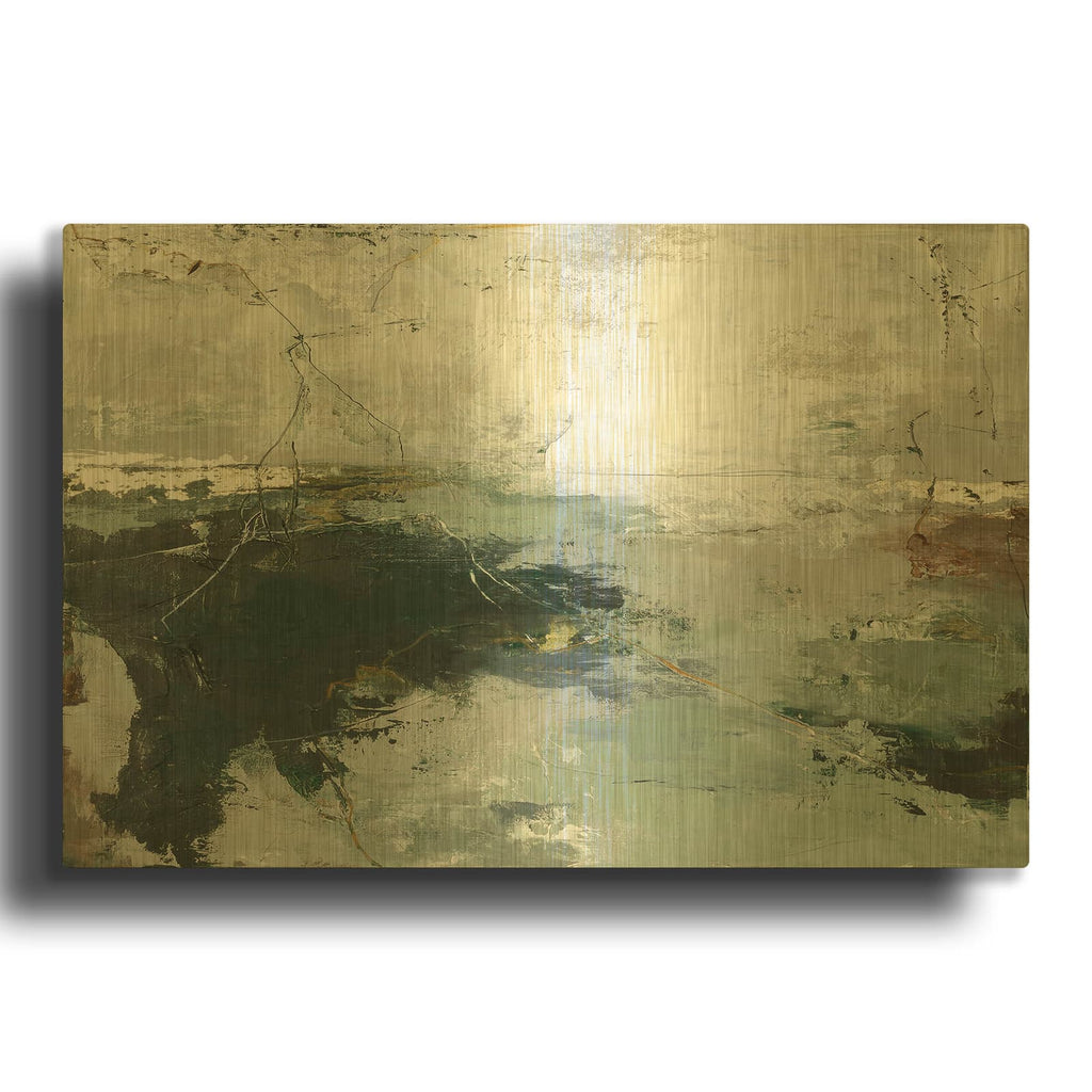 'Green Gate' By Incado Gold Metal Wall Art