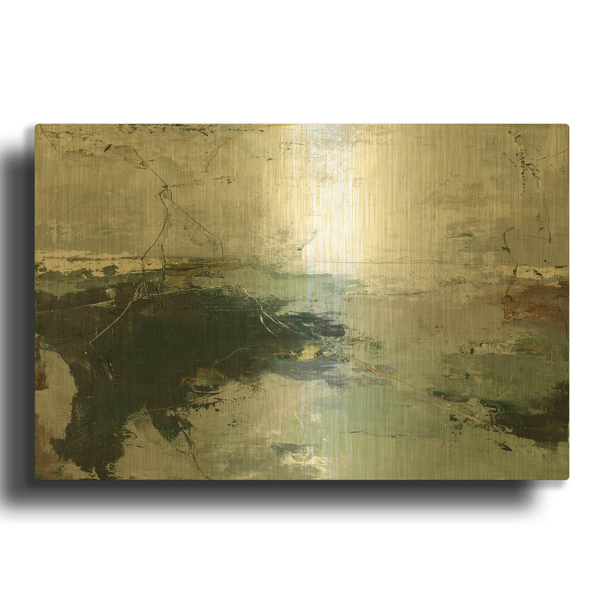 'Green Gate' By Incado Gold Metal Wall Art