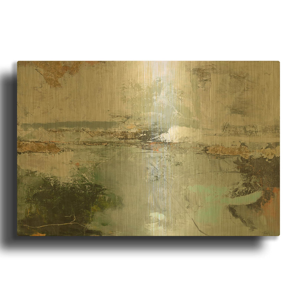 'Hillside 2023' By Incado Gold Metal Wall Art