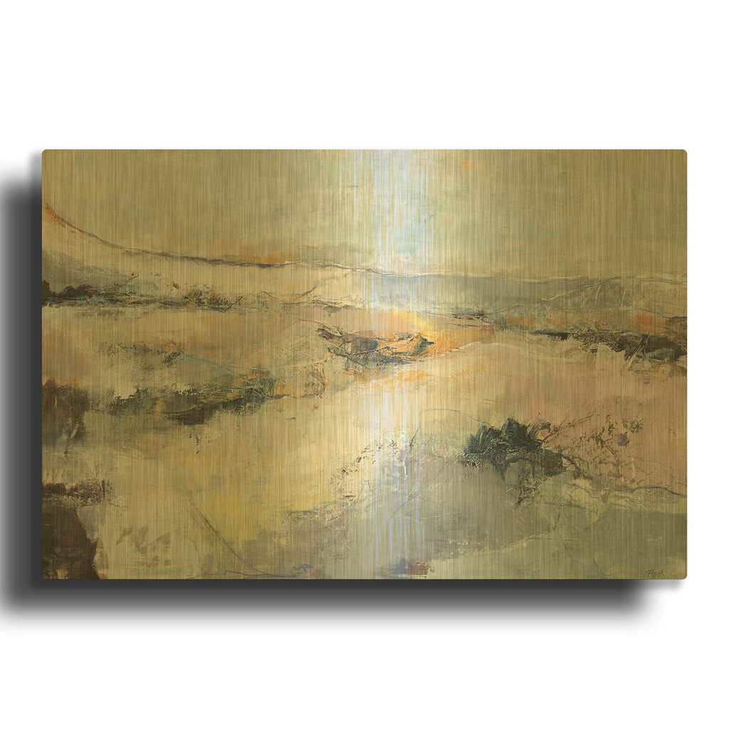 'Into Day' By Incado Gold Metal Wall Art