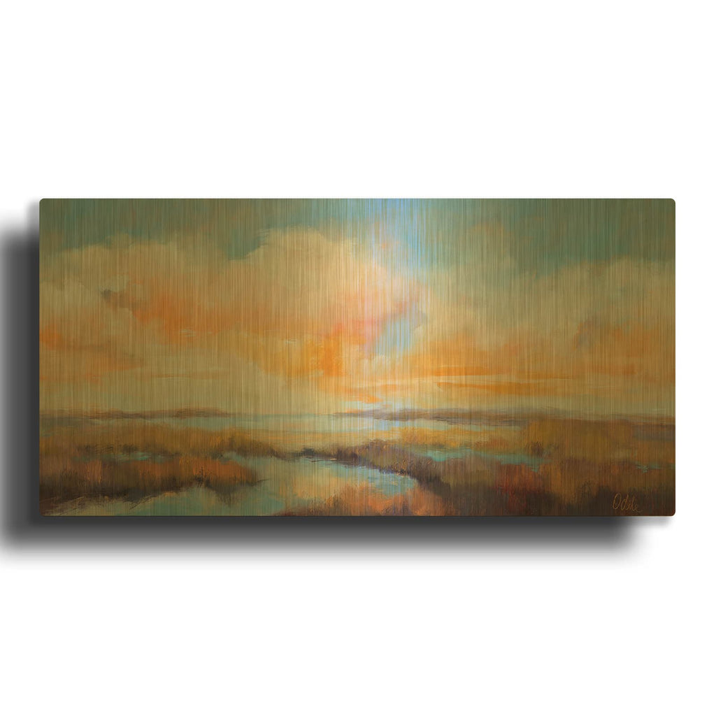 'Hold Onto The Moment' By Odile Gold Metal Wall Art