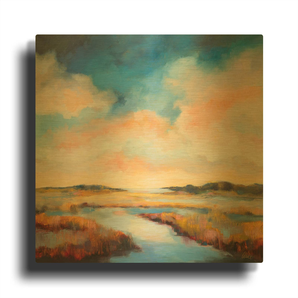 'The Depth Of It All No. 1' By Odile Gold Metal Wall Art