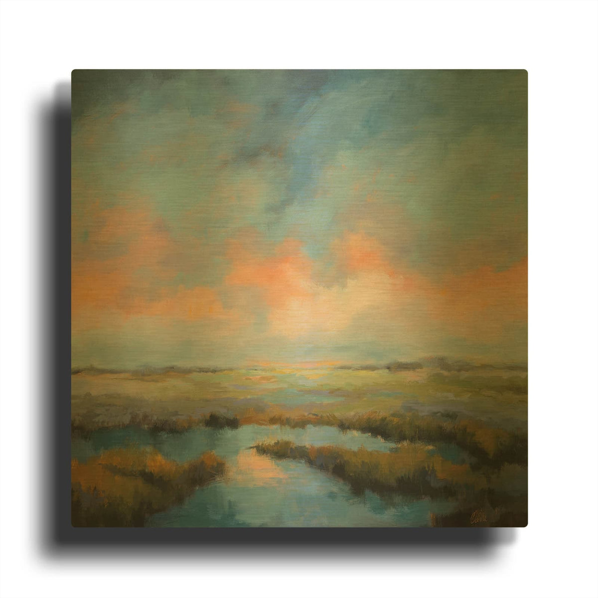 'We Know It So Well' By Odile Gold Metal Wall Art